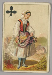 Carta de juego, Reina de tréboles